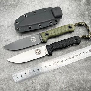 Pohl Force Jungle survival straight knife with sheath Fixed Blade Niolox steel Outdoor Camping Hunting Military Tactical gear combat Portable self defense Knives