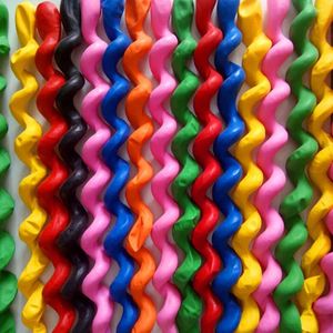 Parti Dekorasyonu 10/50/100 PCS LATEX Uzun Balonlar Spiral Sihirli Air Twist Ballooon Ballon Doğum Günü Düğün