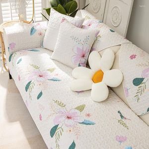 Chair Covers Cotton Pastoral Style Sofa Cushions Four Seasons General Non-slip Small Floral Fabric Spring Cover Towel Cloth Protective