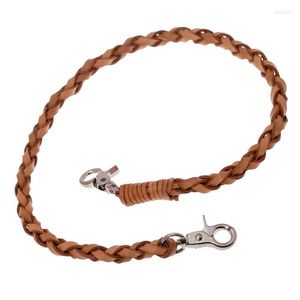 Keychains Japan And South Korea Jewelry Weaving Leather Pants Chain Men 's Key Phone