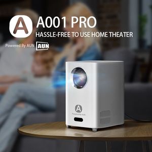 Other Electronics A001 Pro Android Smart Projector WIFI Bluetooth Home Theater Beamer Portable Cinema Sync Phone For Full HD 4K Play 231117