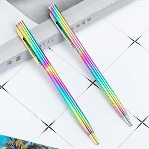 PCS Creative Multicolor Ballpoint Pen Business Metal Office Rotate Pens School Spiratire Supplies