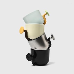 Mugs Nail Handgrip Design Ceramics For Coffee Mug Milk Tea Office Cups Creative Drinkware The Birthday Gift Friends