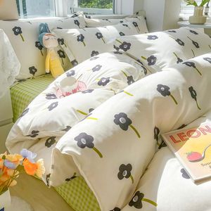 Bedding Sets Spring Floral Rural Flower Duvet Cover Simple Quilt Sheet Girl Adults Bedclothes Decor Home Textiles