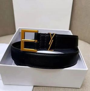 Belts Belt for Women Genuine Leather 3.0cm Width High Quality Men Designer Belts Y Buckle cnosme Womens Waistband Cintura Ceintures 90-115cm