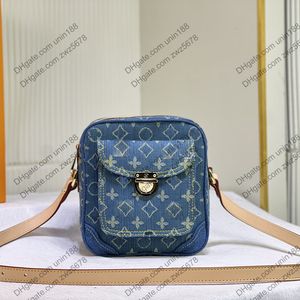 23FW Borse da donna firmate di lusso Borse Speedy Denim Blue Borsa a tracolla Shouder Borse a tracolla con sacchetto per la polvere originale Custodia per borsa hardware originale 20CM