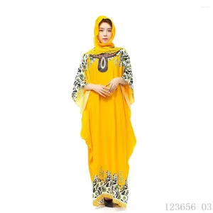 Ubranie etniczne Afryka Abaya mundur wielkość sukienka mody Kobiety noszą muzułmańską bawełnianą modlitwę marokańską kaftan