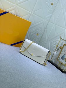 10A Top Brand High Quality Classic Clamshell Bag Fashion Purse Mini Crossbody Bag Designer Bag Women's Handbag Luxury letter-printed white leather shoulder purse