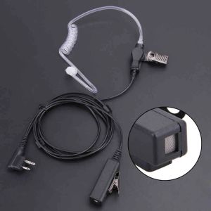 Ear microphone covert tube acoustic headset for motor ola radios in two directions 2 pins Security agent headphones ZZ