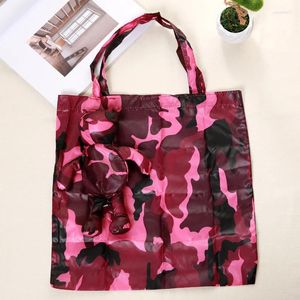 Shopping Bags Cotton Filling ECO Polyester Tote Reusable Grocery High Capacity Foldable Green Bag