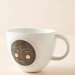Mugs Exported To USA A Order Nordic Style Magic Sun 500 Ml Large Capacity Breakfast Cup Oatmeal Bowl Mug