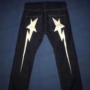 Jeans da uomo Y2k Jeans Star Stampa grafica Jeans larghi Pantaloni denim Donna Uomo Harajuku Hip Hop Punk Rock Gotico Pantaloni a gamba larga Streetwear T231121