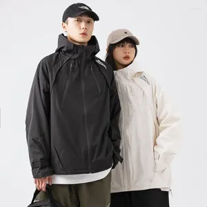 Männer Jacken Frauen Männer Outdoor Camp Lose Beiläufige Mit Kapuze Winddicht Jacke Japan Koreanische Streetwear Cityboy Frühling Herbst Mantel Paar