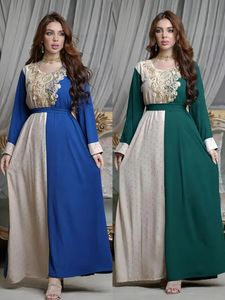 Plus size Dresses Eid Muslim Abaya for Women Dress Emboridery Abayas Saudi Arabic Beading Lace up Maxi Vestidos Morocco Kaftan Long Robe 2023 231121