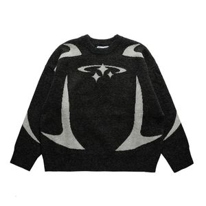 여자 스웨터 가을과 겨울 y2k 스타 패턴 스웨터 겨울 하라주 쿠 스웨터 유니 났던 미학의 옷 231120의 여성 스웨터 큰 프로모션 Y2K 레트로 스웨터