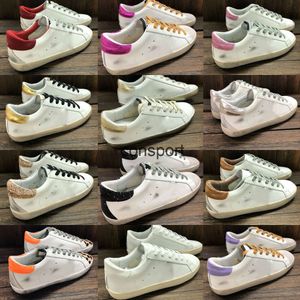 Projektantka Golden Super Star Sneakers Women Buty cekinowe Włochy klasyczne białe, brudne brudne buty