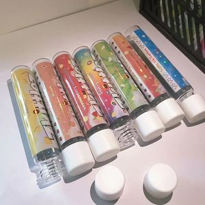 Zkittles Glass Tube Mix 7 Flavors Sticker Etikett Förpackning Skittles Perolls Child Proof Tubes 115mm Size OEM Labels Futures Moonrock