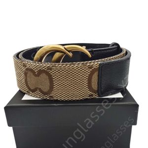 Cintos Guiccie Top Quality Luxury Designer Belt Couro Moda Luxo Cintos Xadrez Listrado Masculino E Feminino Cinto De Alta Qualidade 3.8cm Fivela De Ouro Cintos De Couro Genuíno