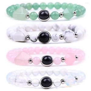 Strand Amethist Kristal Armband Voor Vrouwen Genezing Liefde Diffuser Lavendel Essentiële Olie Chakra Yoga Meditatie Bangle