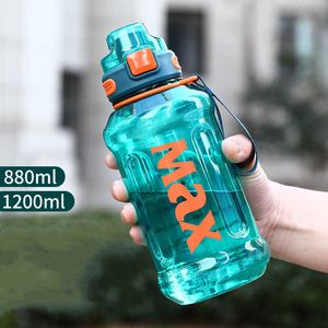 Canecas de 12 litros de grande capacidade Garrafa de água esportiva com corda Durável portátil Fitness Fitness Bebidas de plástico ao ar livre Braçadas de plástico Z0420