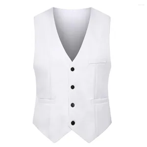 Men's Vests Brand Mens Vest Clothing Waistcoat Winter Work All Seasons Autumn Double-breasted Formal Sleeveless Any Ocassion