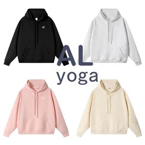 AL New Yoga Hoodies Jacket Spring/Autumn/Winter Hooded Sweatshirt High-end Unisex Running Fitness Workout Pullover Coat Loose Casual Gym Outwear Top
