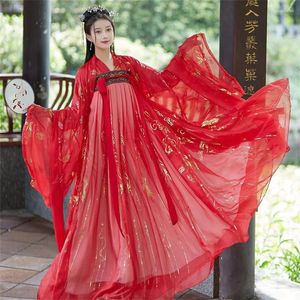 Stage Wear 2023 Traditionell kinesisk klänning för kvinnor Phoenix Party Embroidery Cosplay Fairy Hanfu Cheongsam Dance Year Costumes Girl