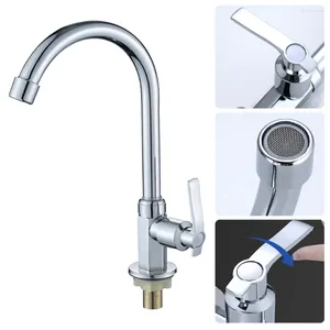 Kitchen Faucets Ziny Alloy Faucet Longlifespan Sink Cold Taps Swivel Spout Single Lever Tap Mono Modern Plating