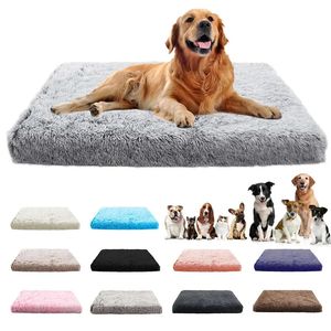 Canis Pens Dog Bed Mats Vip Lavável Grande Sofá Cama Portátil Pet Kennel Fleece Plush House Full Size Protetor de Sono Produto Dog Bed 231120