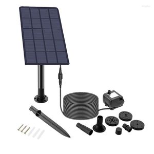 Trädgårdsdekorationer Solenergi Fountain Kit 2.5W Bird Bath Fountain med 6 munstycken vatten