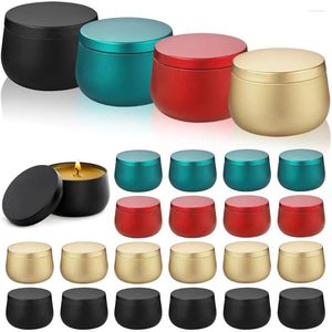 Candle Holders 4oz 8oz Containers With Lid Jars For Making DIY Can Tin Bulk Party Supplies