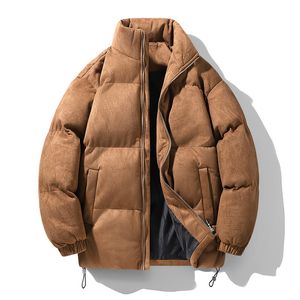 piumino in cotone abbigliamento invernale da uomo retrò nuovo stand up coppia capispalla in cotone