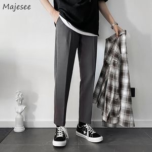 Pants Pencil Pants Men Leisure Spring Korean Style Trendy Allmatch Joggers Pockets Solid Retro Simple Fashion Clothing New Arrival