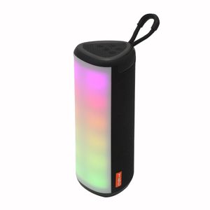 IPX4 wasserdichter tragbarer RGB-Lautsprecher im Freien 10 W TG357 LED Drahtlose Bluetooth-Lautsprecher Stoff Tws