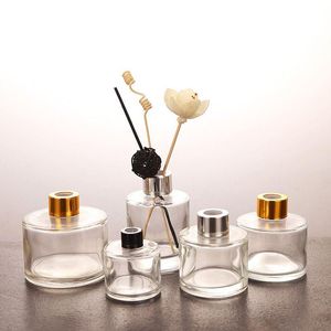 50ml 100ml 150ml 200ml clear empty room aroma reed diffuser glass bottles round luxury 100ml send by UPS/Ocean Express Ohutu