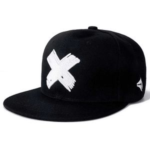 Шаровые шапки буква x Snapback Caps Hip Hop Bone Bone Bessball Cap для взрослых мужчин женская шляпа Женская группа рок бейсбол плоские шляпы.