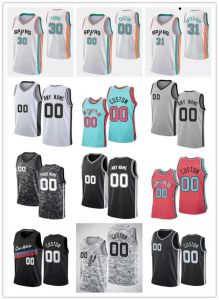 75th Basketball Jerseys Custom Men Youth San Antonio''Spurs''Tim 21 Duncan''David 50 Robinson Tony 9 Parker Manu 20 Ginobili