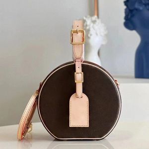 Lyxdesigners Womens Crossbody Long Strap Bags MM PM runda handväskor axelväska Koppling Cirkulär kosmetisk låda