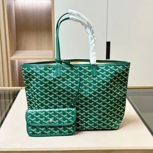 Designer Fashion Tote Wallet Leather Messenger Shoulder Carrying Handbag Womens Bag Large Capacity Composite Shopping Plaid Double Letter Bag