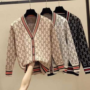 GGITY GGSITY Moda Cardigãs para Mulheres 2023 Novo Spring Autumn Supre Casaco de malha de malha de malha Cardigan Sweater V-decote em V 88