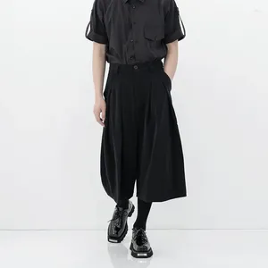 Męskie spodnie czarne luźne szerokie legalne japońskie duże duże samurajskie kendo wiosna i lato wszechstronny