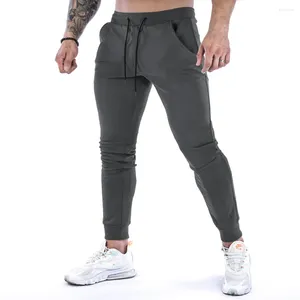 Erkekler Pantolon 2024 Sıradan Sıska Koşan Erkekler Joggers Sweetpants Fit Pit Techice Egzersiz Egzersiz Trackpants Sonbahar Erkek Moda Pantolon