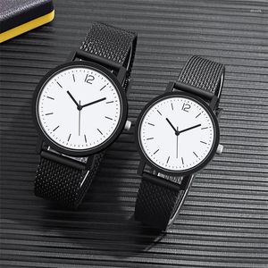 Wristwatches Couple Watches For Lovers 2023 Fashion Quartz Men Women Waterproof Splash Resistant Wristwatch
