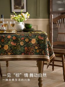 Table Cloth Cathy American Style Atmosphere Retro Living Room Light Luxury Dust High-end Coffee Cover