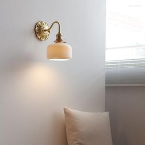 Vägglampa glas retro LED -switch armatur applikationsmontering Light Crystal Sconce Lighting