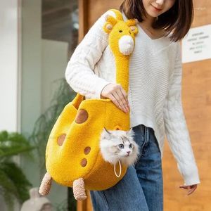 Kedi taşıyıcılar sevimli komik evcil hayvan giden çanta tuval crossbody taşınabilir küçük köpek açık omuz sırt çantası taşıyıcı