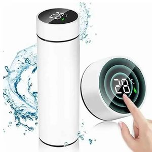 Tes Intelligent Temperature Display Thermal Mug 304 Stainless Steel T Bottle Longlasting Heat Preservation Cute Water 231120