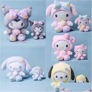 Stuffed Plush Animals Five Types Wholesale Cartoon Toys Lovely 25Cm Dolls And 15Cm Keychains Drop Delivery Gifts Dhshr