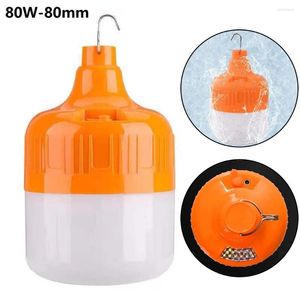 Outdoor Light Bulb USB Rechargeable LED Emergency Lights Tent Lamp Solar Power Lantern BBQ Camping Fishing Accesories EL