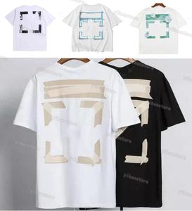 Summer Luxurys Mens and Womens T Shirt Designers Offs Clothing Loose Tees Tops Man Casual Street Graffiti Shirt Sweatshirt Kort ärm Tshirts Offs White Tees R5 R5